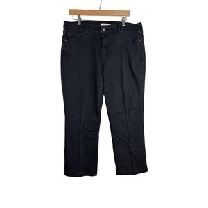 Levi's 505 Women's Straight Leg Cropped Jeans size 32 Black